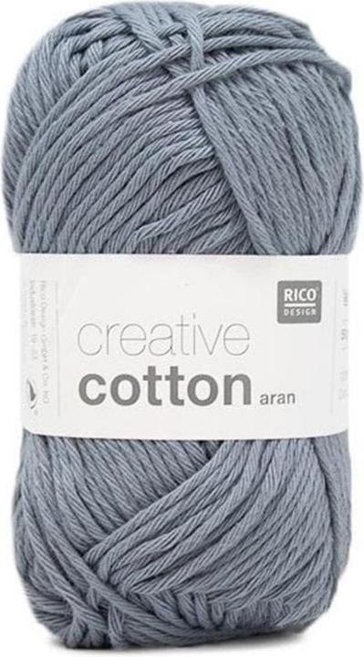 Actual product image Rico Design Wool Creative Cotton Aran 50 g, Jeans (85 m)