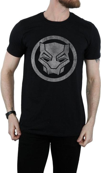 Produktbild Black Distressed Logo TShirt aus Baumwolle (M)