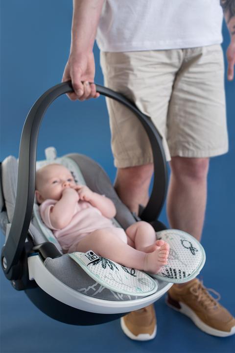 Produktbild Leokid Anti- Schwitz 3D Einlage Kinderwagen / Autositz Grey Mist Baby
