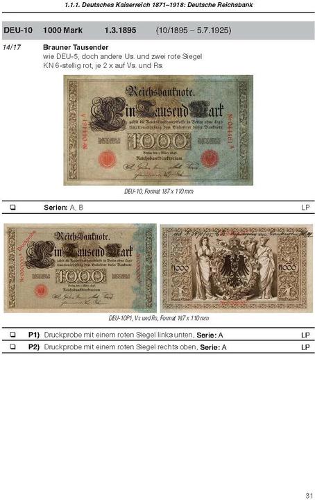Produktbild Die deutschen Banknoten ab 1871 (Deutsch, Hans-Ludwig Grabowski, 2023)