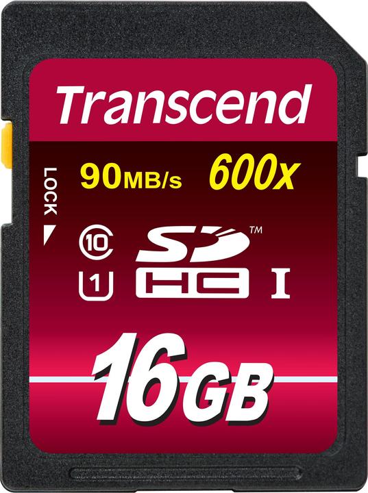 Produktbild Transcend SDHC Ultimate Card (16 GB, SDHC, U1, UHS-I)