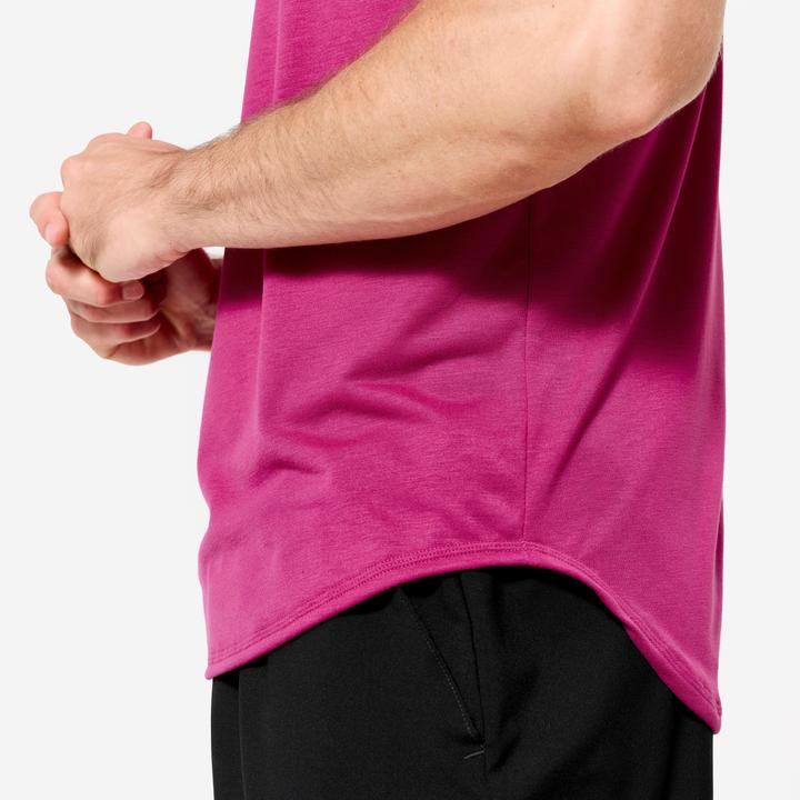 Actual product image Domyos Tank Top Stringer Herren Schwimmerrücken - lila (L)