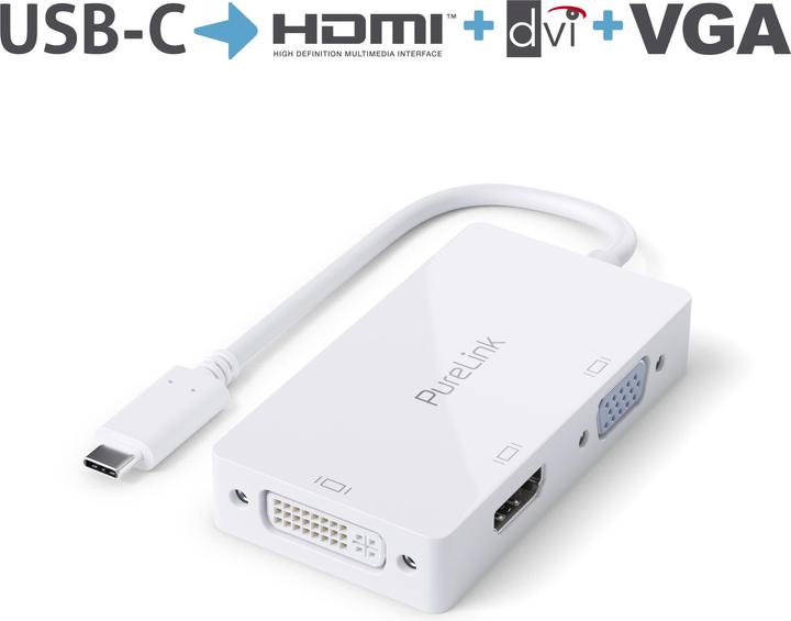 Image du produit Purelink USB-C vers (HDMI, DVI, VGA, 22.40 cm)