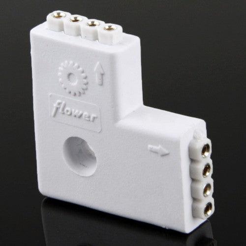 Image du produit Hermex 4 Pin Female Connector L- Connecteur Adaptateur Connecteur pour LED Strip Rouleau lumineux