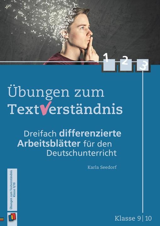 Produktbild Übungen zum Textverständnis Klasse 9/10 (Deutsch, Karla Seedorf, 2014)
