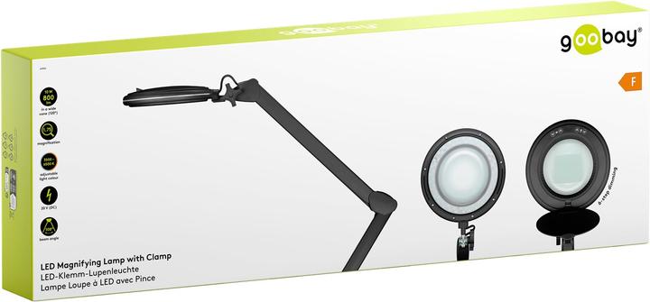 Productafbeelding Goobay LED klemloeplamp, 10 W, zwart (800 lm)