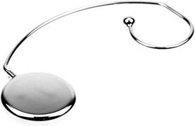 Produktbild Nordisk Design Taschenanhänger glatt, Durchmesser 4.5 cm, versilbert, anlau