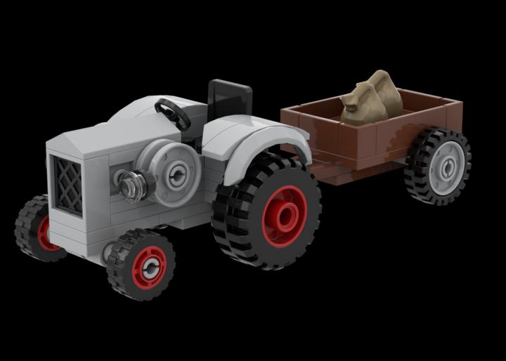 Produktbild Kiddicraft Kleiner Trecker mit Anhänger