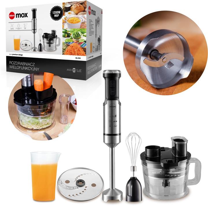 Image du produit Eldom Mixeur sur socle JAX 1000 W Pointe métallique Réglage de la vitesse Turbo (Prise UE)