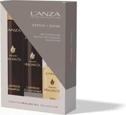 L'Anza Lanza Keratin Healing Oil Trio Kit (Hair care set)