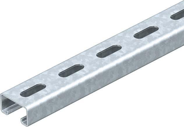 Produktbild OBO Bettermann Profilschiene gelocht, Schlitzweite 22mm 1122955 (50 cm)
