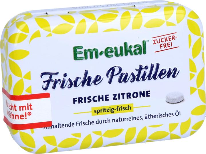 Em-eukal Frische Pastillen frische Zitronen zuckerfrei mit Xylit (20 Stk., 500 g)