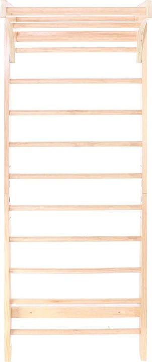 Produktbild Wiltec Toboli Sprossenwand in Holzoptik 220cm Sprossenwand Kletterwand Turnwand Fitness