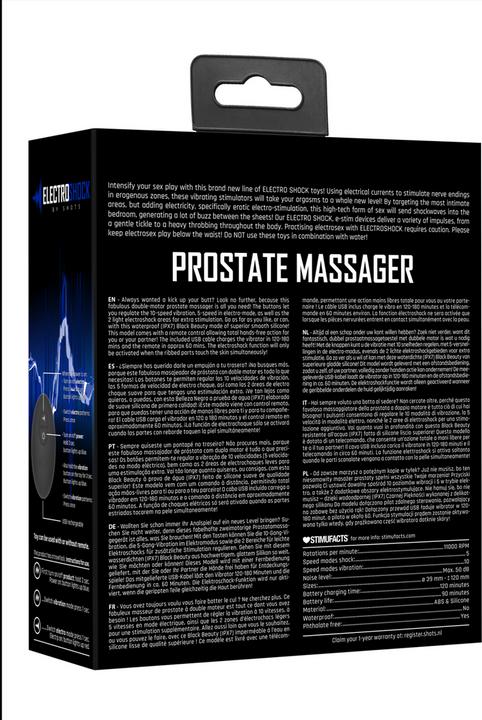 Image du produit Shots E-Stim & Vibrating Prostate Massager contrôlés à distance