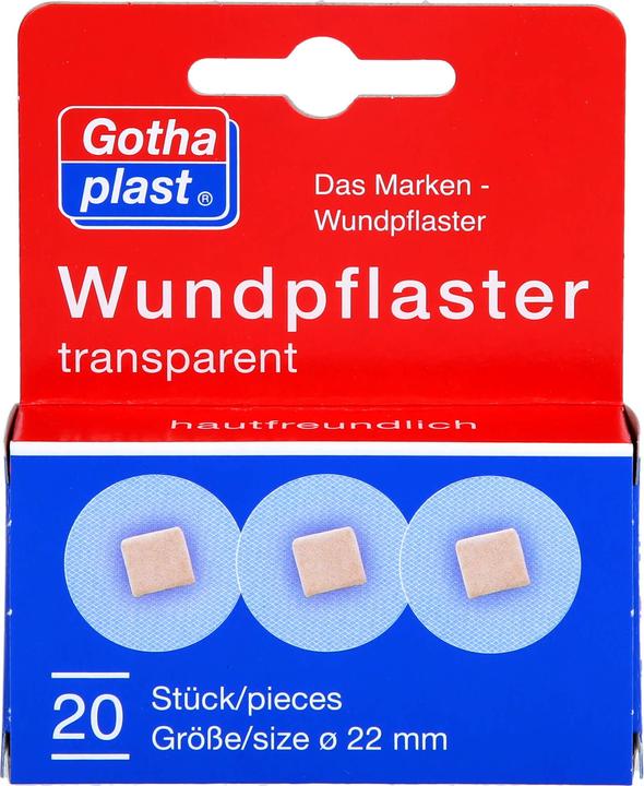 Actual product image Gothaplast Wound plaster 22 mm transparent, 20 pcs. plasters (20 x)