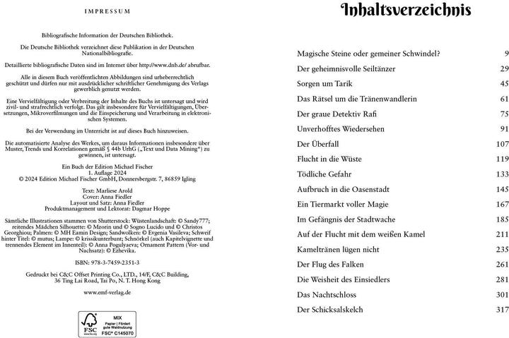 Produktbild Arold:Wüstenzauber (Band 1) (Deutsch, Marliese Arold, 2024)