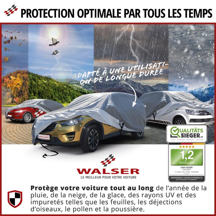 Produktbild Walser Autoplane All Weather Plus, PKW-Abdeckplane SUV Gröe XL grau