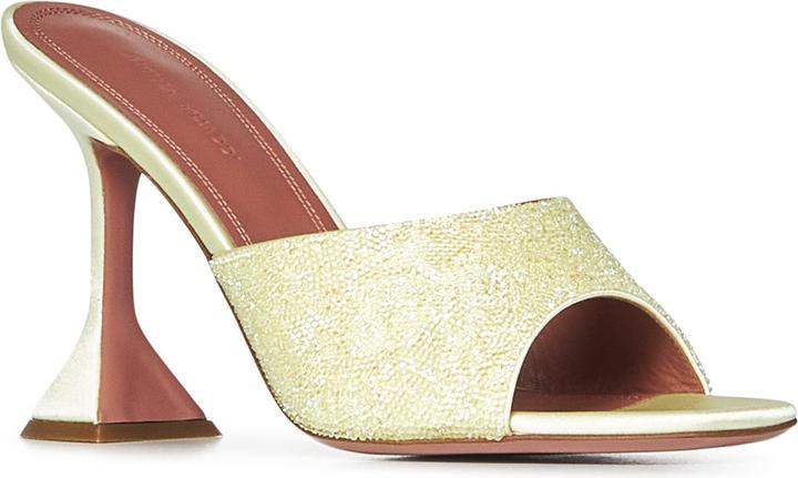 Actual product image Amina Muaddi Sandals Yellow (37)