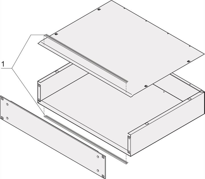 Actual product image Schroff EMC gasket set - HF-GASKET MULTIPAC/PRO