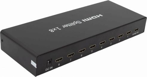 Actual product image Sbox HDMI Splitter 1x8 HDMI-1.4 HDMI-8