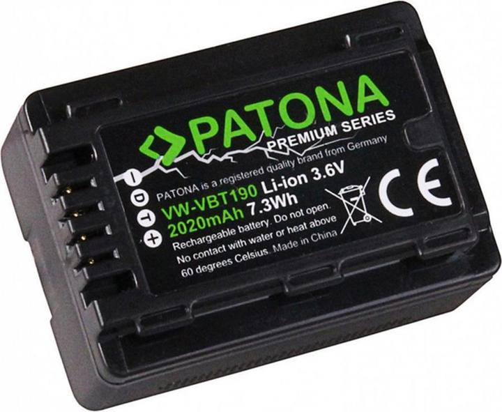 Patona Premium Akku VBT190, 2020 mAh /3.6V (Kamera Akku)