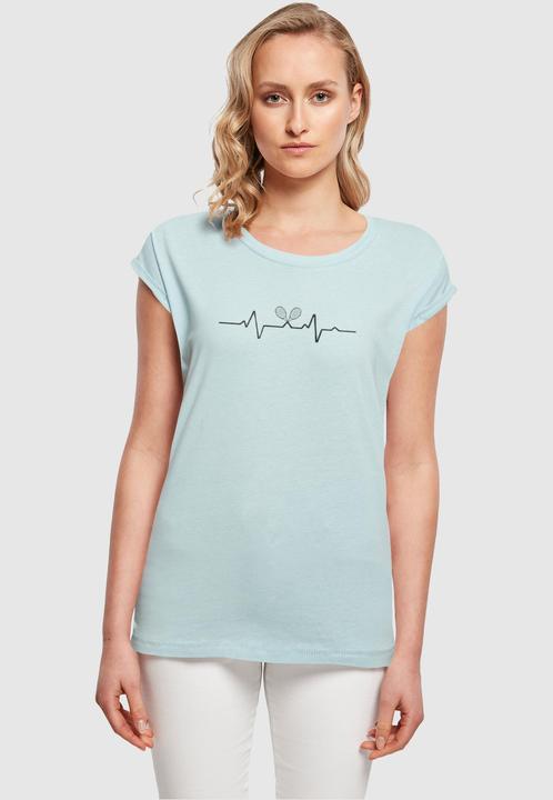 Actual product image Merchcode Ladies Tennis Beats Extended Shoulder Tee - 116487 (L)