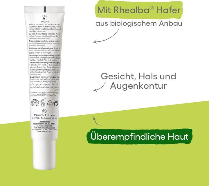 Immagine prodotto A-Derma BIOLOGIA Crema lenitiva Crema (40 ml, Crema 24h)