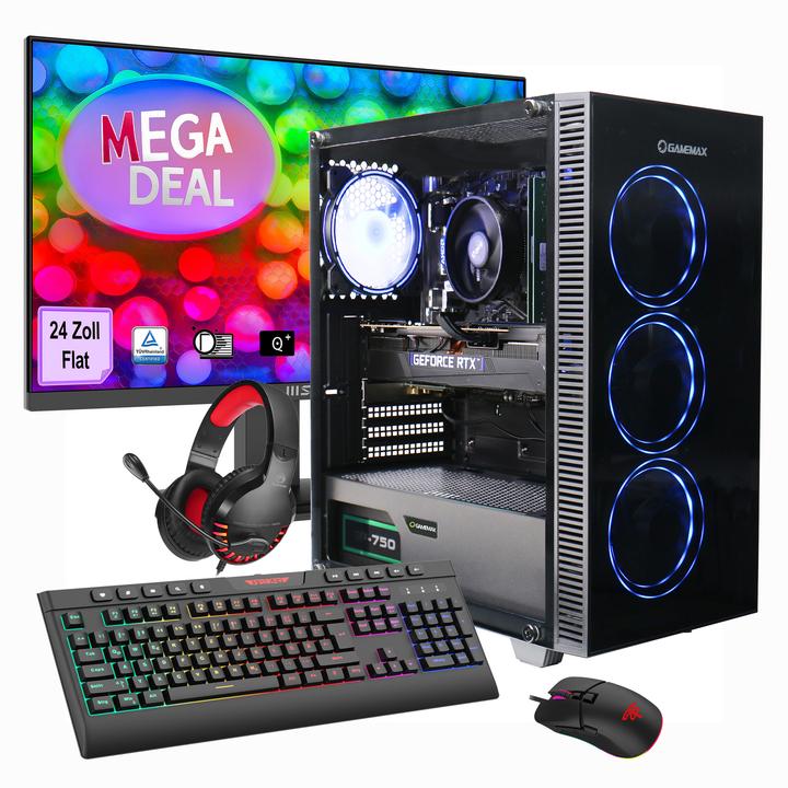 Actual product image GameMax MegaDeal Draco XD set (AMD Ryzen 5 5500, 32 GB, 1000 GB, GeForce RTX 4060)