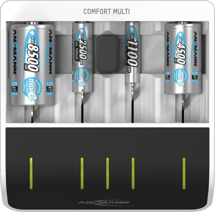 Produktbild Ansmann Comfort Multi Ladegerät (1 Stk., AA, HR03, 800 mAh, Ladegerät ohne Akku)