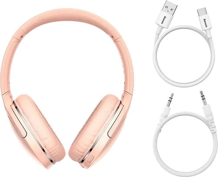 Produktbild Baseus Encok Wireless headphone D02 Pro (pink) (ANC, 40 h, Kabelgebunden)