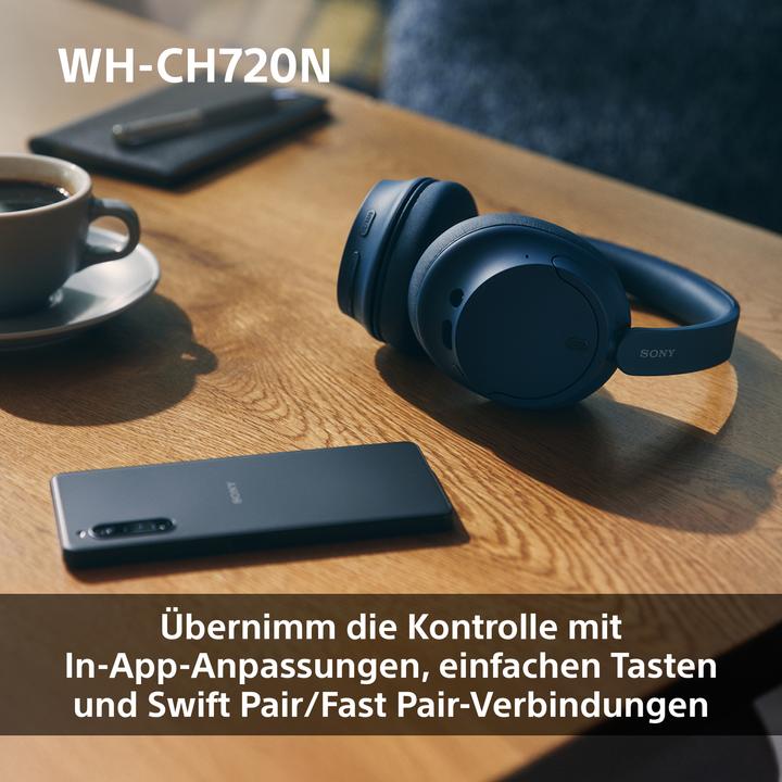 Productafbeelding Sony WH-CH720N (NC, 35 h, Draadloze, Bedraad)