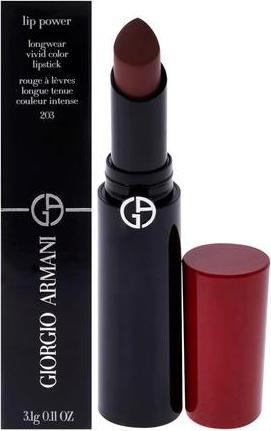 Image du produit Giorgio Armani Lip Power Longwear Vivid Color Lipstick 203 Mystery for Women 0.11 oz (203 Mystère)