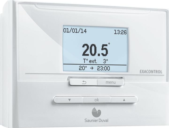 Produktbild Saunier Duval Temperaturregler mit Wochenprogrammierer Exaco Ntrol E7 (S0020118088)