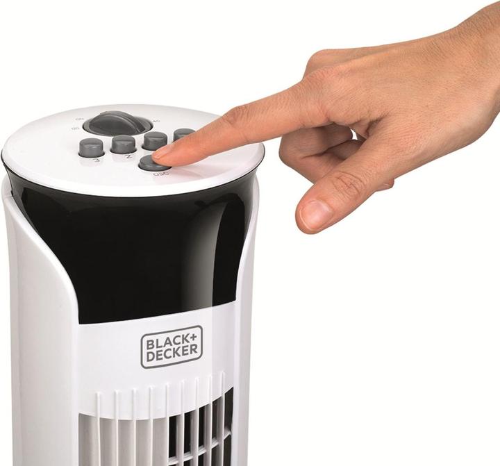 Actual product image Black & Decker Black+Decker BXEFT47E Tower fan, 45, plastic, white (57.59 dB)