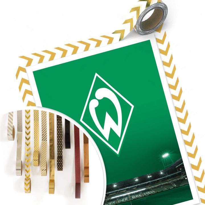Produktbild SV Werder Bremen Werder Bremen Logo mit Tribüne (50 x 60 cm)