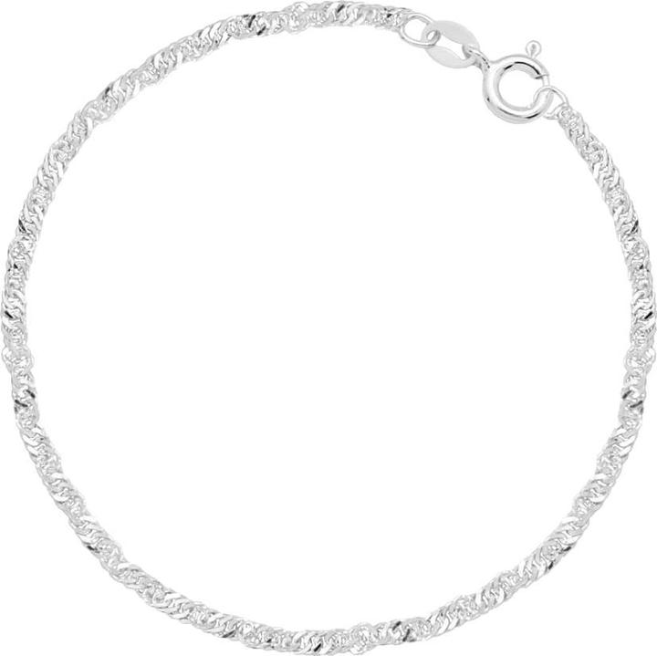 Candy Singapurarmband 2.0 mm, 925 Sterling Silber (18 cm, 925 Sterling Silber)