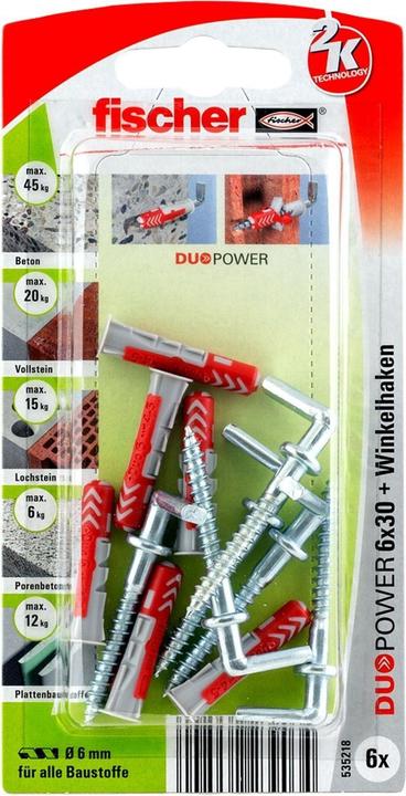 Fischer DuoPower 6x30 RH K (6). (6 pcs)