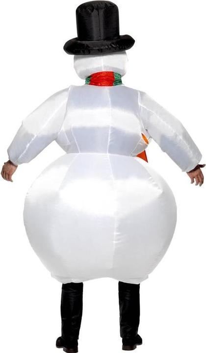 Actual product image Smiffys Unisex Adult Snowman Inflatable Costume (One size)