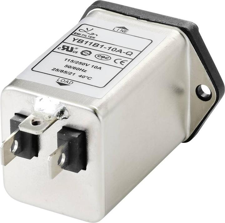 Actual product image Tru Components TC-10101436 Mains filter with IEC socket 250 V/AC 10 A 0.3 mH