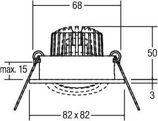 Produktbild Brumberg BRU 38144633 LED-Einbaustrahler 230V,6 (680 lm)