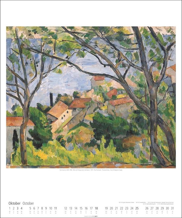 Produktbild Impressionismus Kalender 2026 (46 x 55 cm, Englisch, Deutsch)