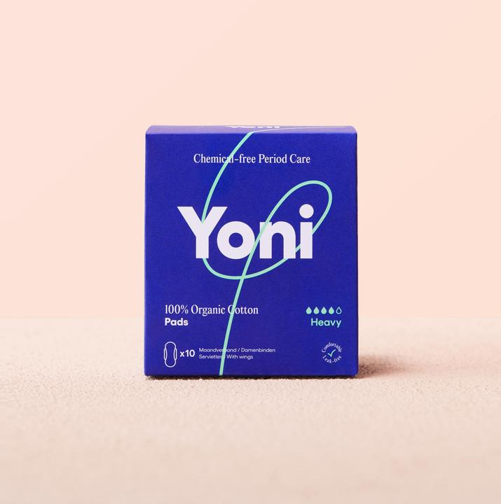 Immagine prodotto Yoni Asciugamani igienici - maxi con ali - 100 cotone biologico - 10 pezzi. (10 x, Assorbenti igienici)
