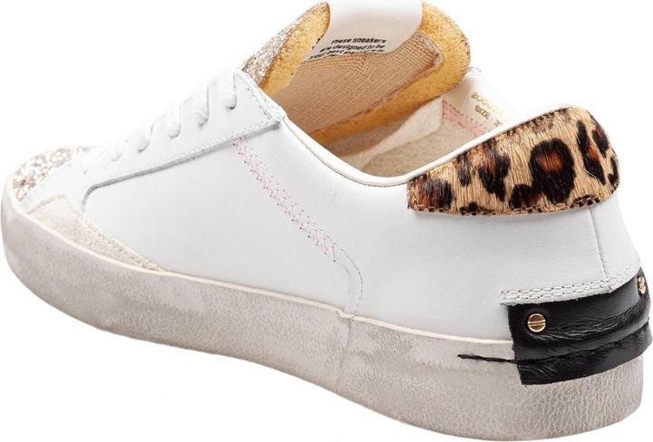 Image du produit Crime London Crime distressed sneakers in leather and suede color white (39)