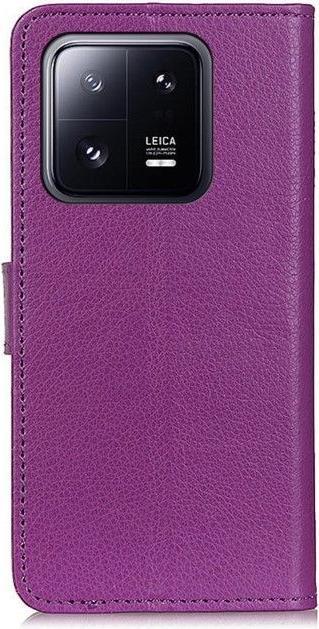 Actual product image MU Classic Litchi Leather Bookcover Series (Xiaomi 14)