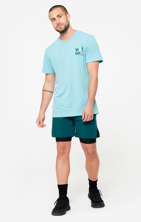 Image du produit Domyos T-shirt homme crosstraining respirant col rond Slim - turquoise (S)