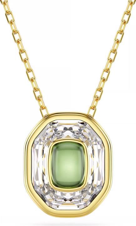 Produktbild Swarovski Chroma Halskette Oktagon Schliff Grün Gold (Swarovski Metall)