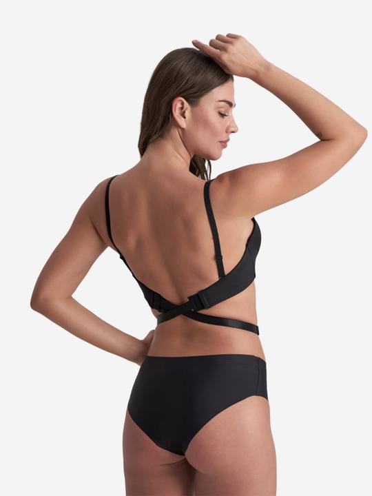 Actual product image Bye Bra 2 Low Back Straps 3 Rows Black (pack of 3, One size)