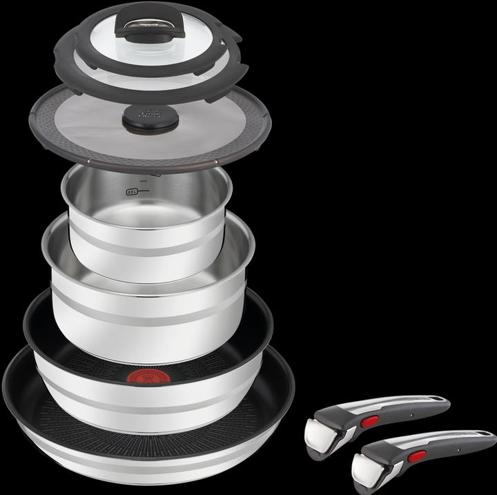Produktbild Tefal Jamie Oliver Ingenio G6 (28 cm, Pfannenset + Topfset, Edelstahl)
