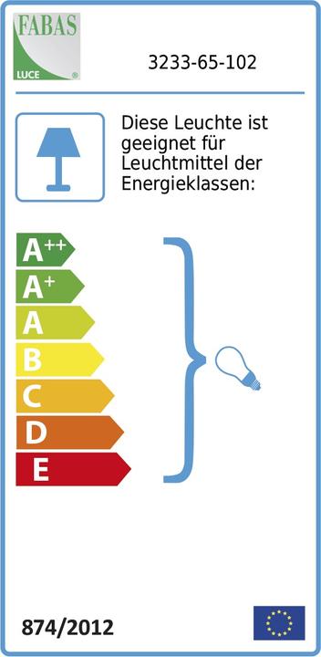 Label énergétique Fabas Luce Oban (E27)