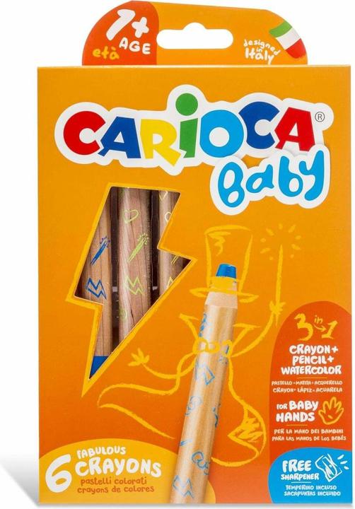 Image du produit Carioca Crayon Baby 3 en 1 (Multicolore, 6 x)